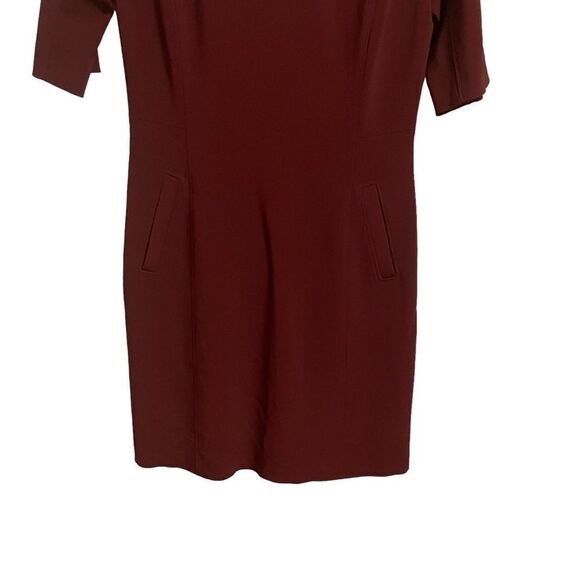 Brooks Brothers Maroon Shift Dress w/Pockets Short Sleeve Size 10 - Picture 4 of 7